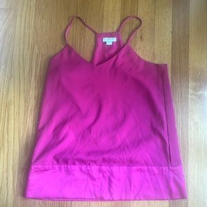 Pink J crew tank top